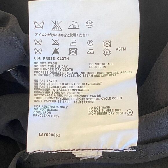 3.1 Phillip Lim Black 100% Silk Sequin Accent Sleeveless Blouse Sz 4 - Picture 14 of 16